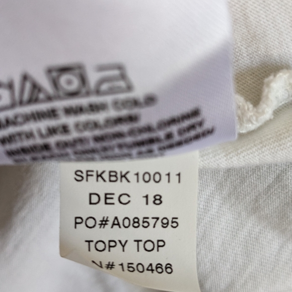 Rumi + Ryder Bug Graphic Logo Long Sleeve White T Shirt Sz 6-7 - Picture 7 of 8